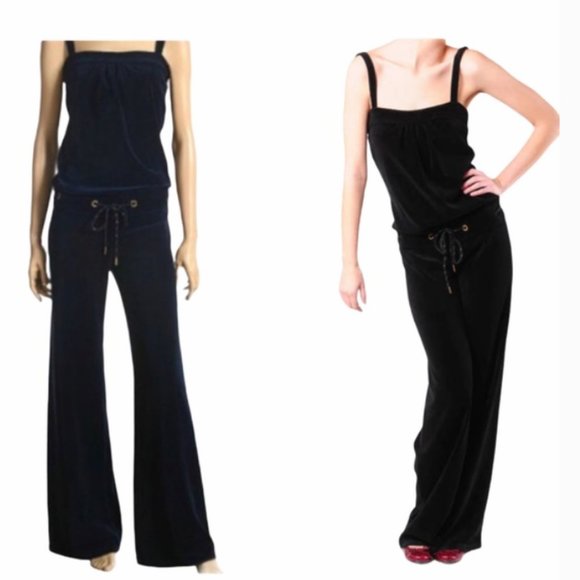 Juicy Couture Pants - JUICY COUTURE Velour Wide Leg Jumpsuit